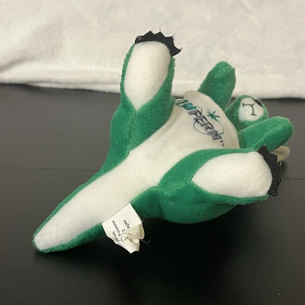 NUFERN Advertisement Plush Kangaroo Stuffed Animal Toy Curto Toys Green & White